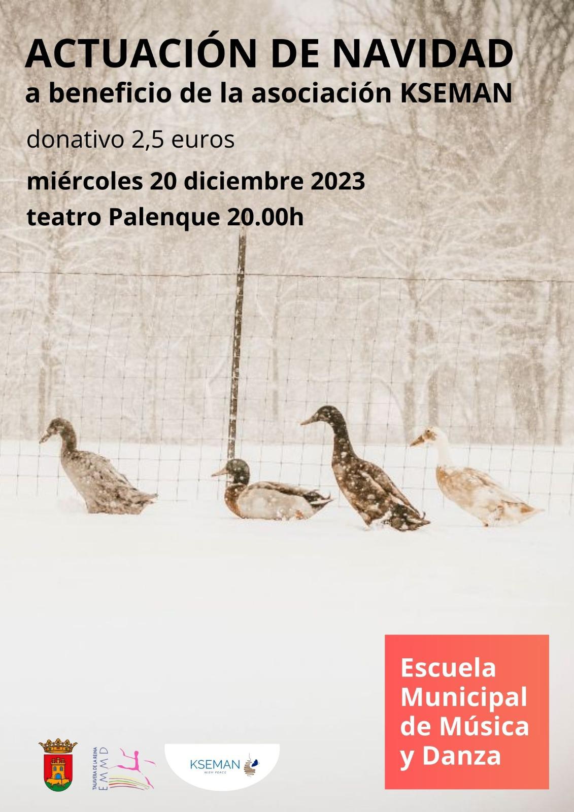 Actuaci&oacute;n de Navidad a beneficio de la asociaci&oacute;n KSEMAN