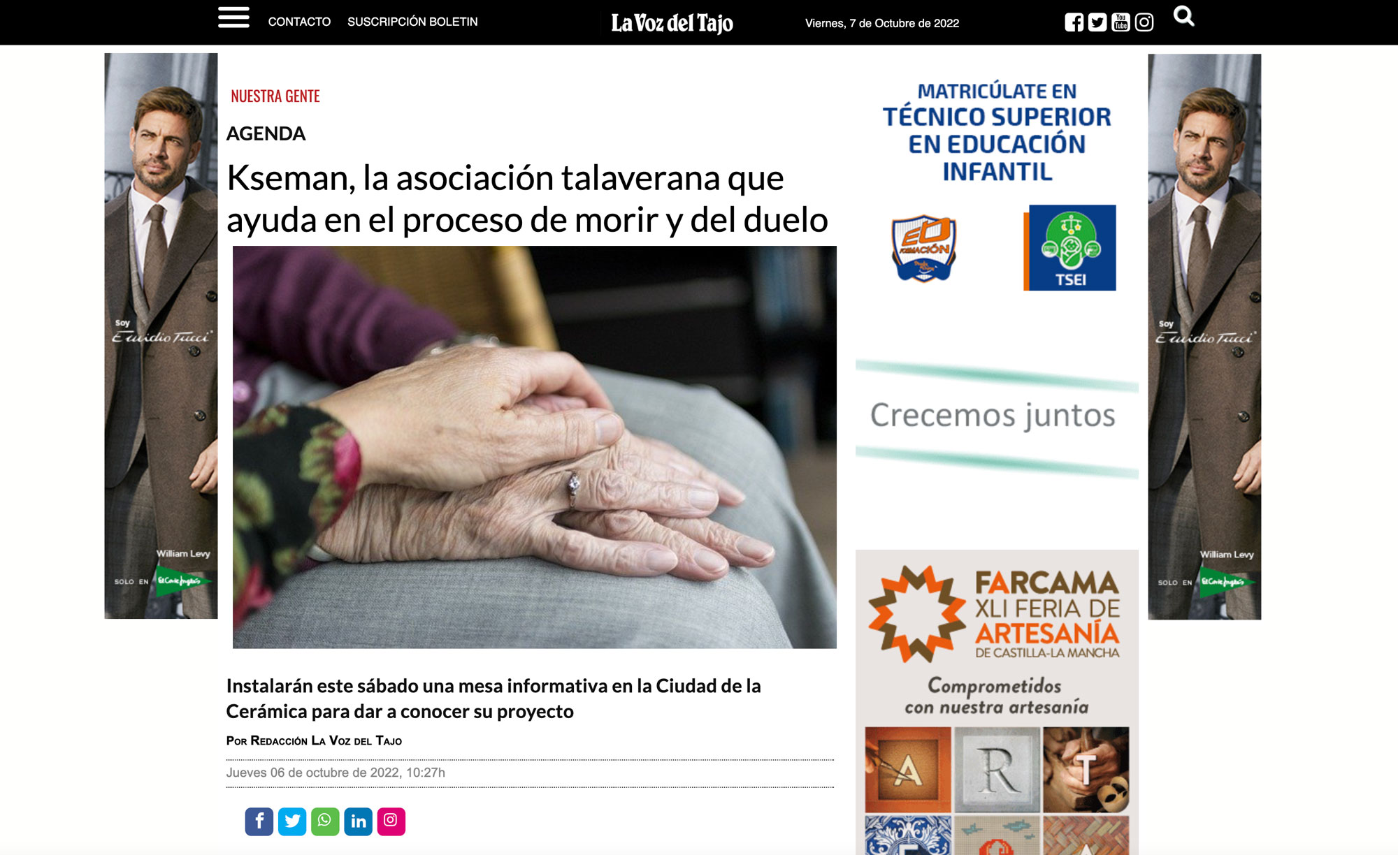 Art&iacute;culo sobre KSEMAN en La Voz del Tajo