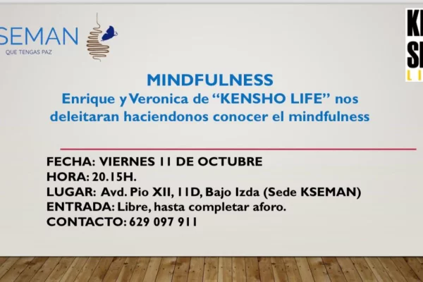 Charla sobre Mindfulness: ¡No te la pierdas!