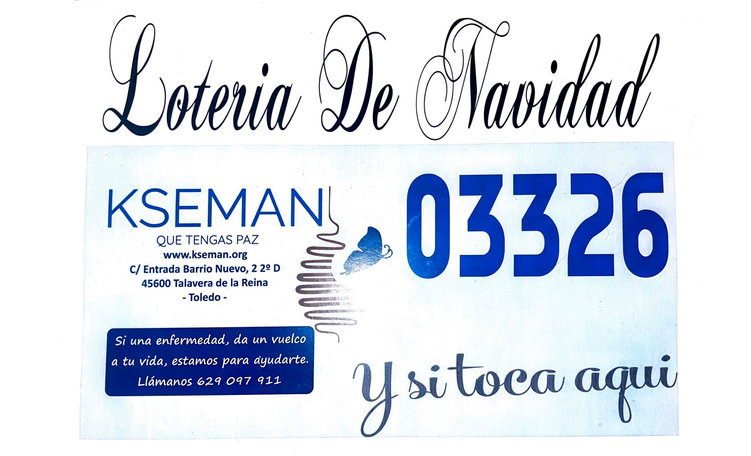 La Loter&iacute;a de Navidad solidaria de KSEMAN 2023